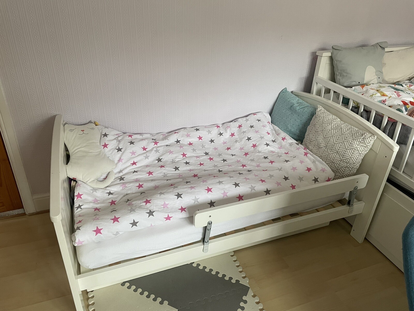 2in1 Cotbed / toddler bed 140x70 + top changer + drawer eBay