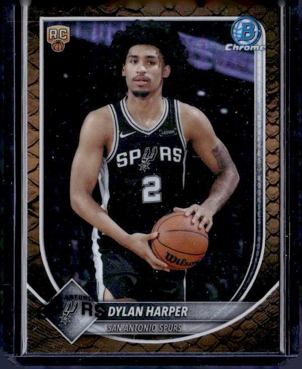 2025-26 Bowman #BCV-2 Dylan Harper Chrome Reptilian Refractor