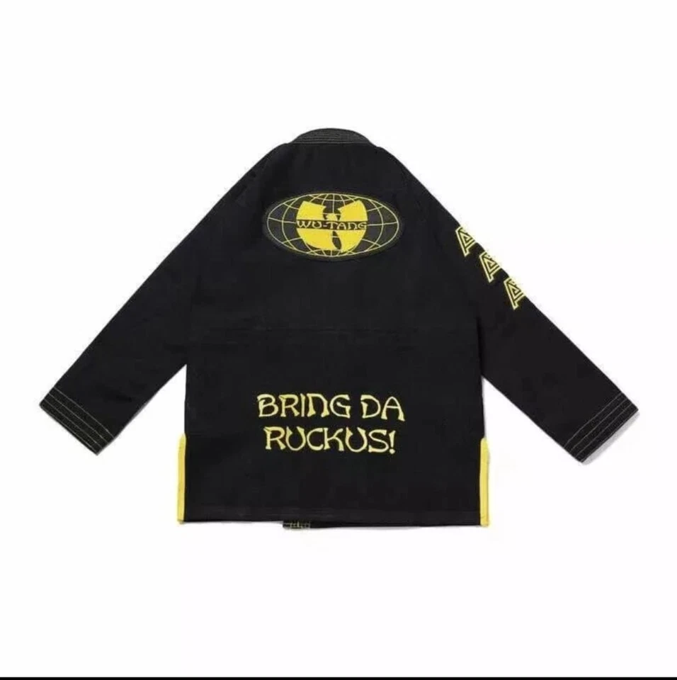 Albino And Preto BJJ Gi Batch #103 Wu-Tang Black jiu jitsu 450 GSM *with Bag* - Image 2 of 4
