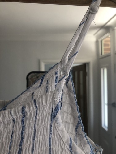 PER UNA Cotton and Flax Linen Strappy Tiered Shirred Maxi Dress Size 12 BNWT - Picture 4 of 11