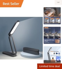 LED Desk Lamp for Office Home Battery Operated Lamp Rechargeable Lamp Folda...