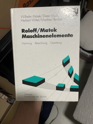 Roloff/Matek Maschinenelemente