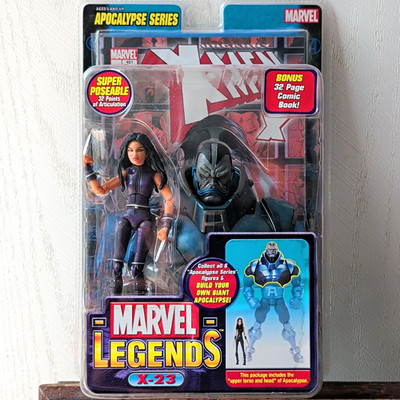 Marvel Legends X-Men X-23 Apocalypse Series Super Poseable Figure w/ Comic