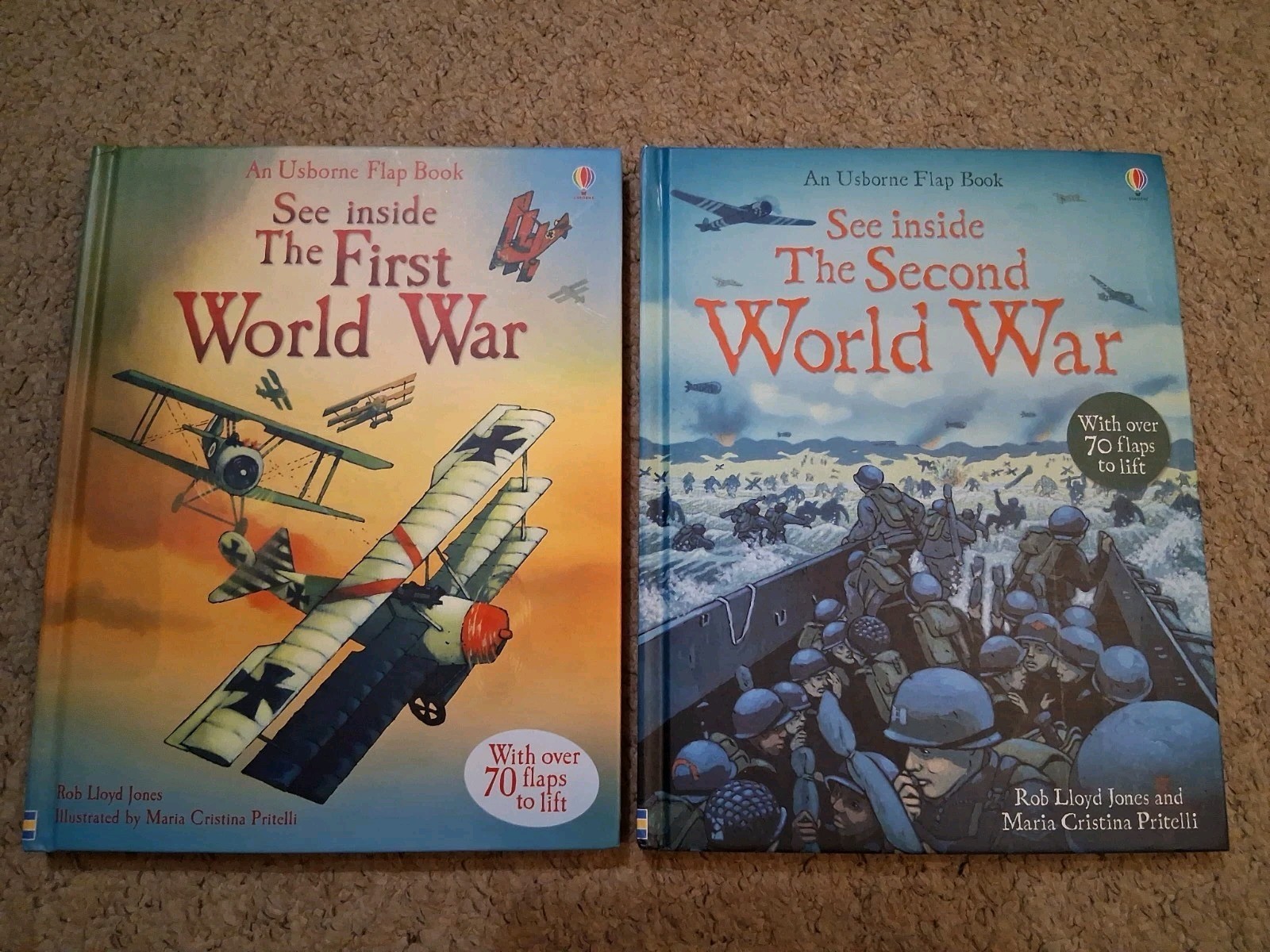 See Inside the Second World War Board Book and First World War Book Usborne