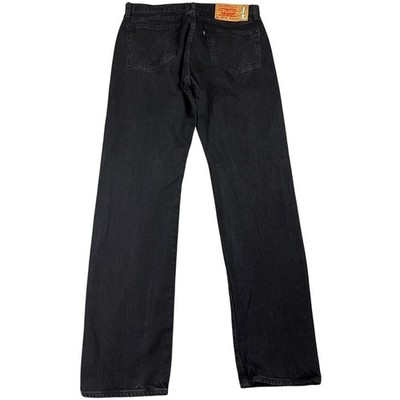 Denim Tears Levi's 501 DT Mens Black Straight Leg Jeans 36x34 Button Fly New