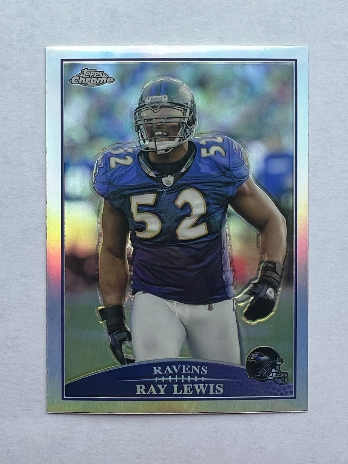2009 Topps Chrome Ray Lewis Refractor #TC109 Baltimore Ravens