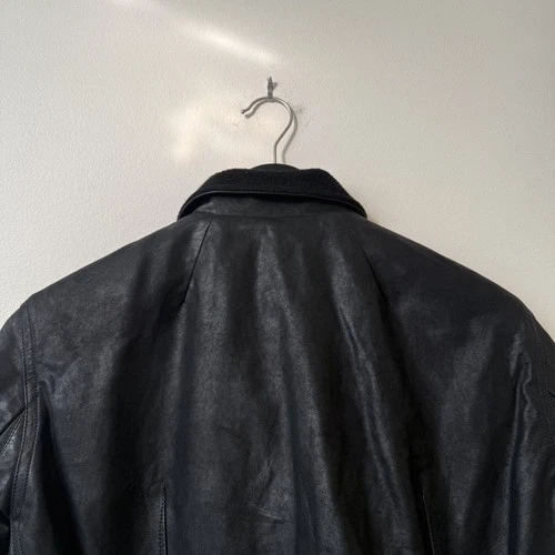 Rick Owens Stooges Leather Biker Jacket Cashmere Lining Black Sz IT 50 Italy image 20