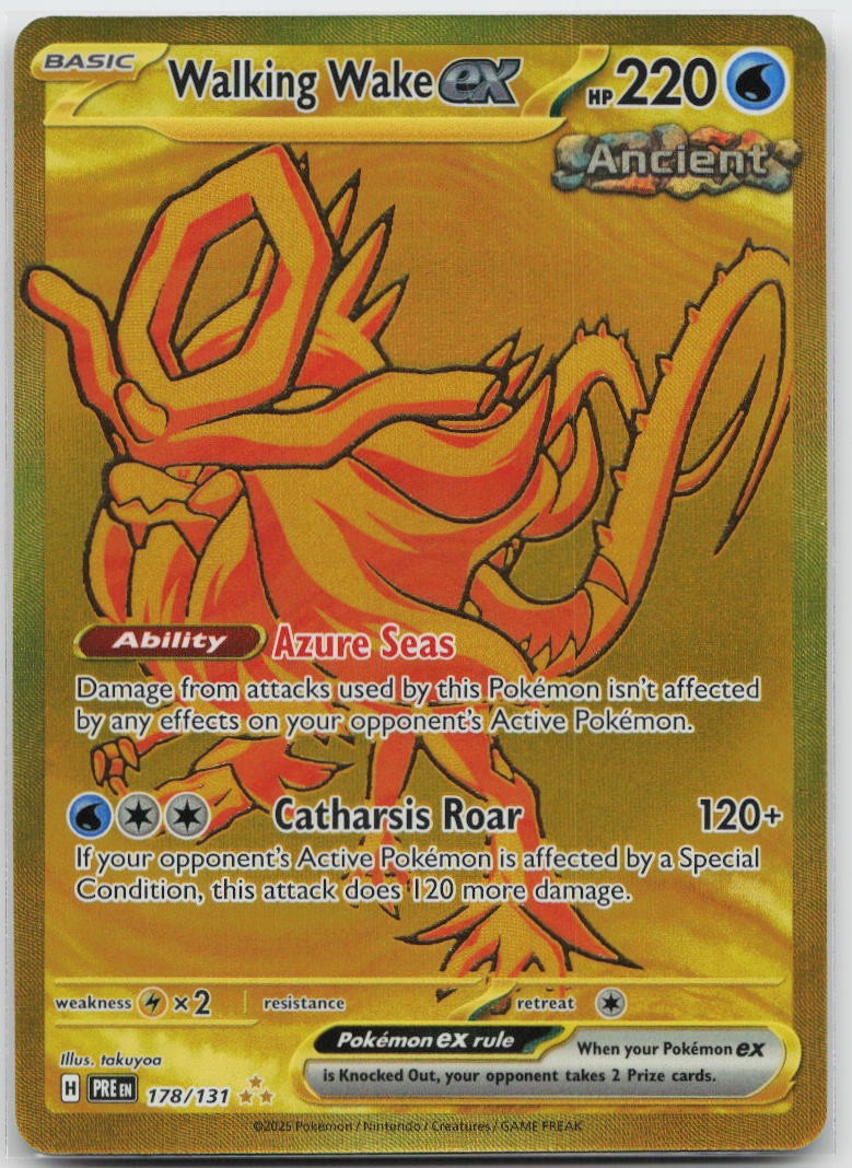Walking Wake ex Hyper Rare SV: Prismatic Evolutions 178/131 Pokemon TCG