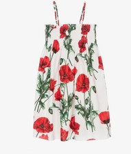 Dolce & Gabbana Kids Dress White Cotton Printed sTag 12 NEW 