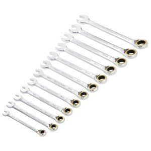 Draper Expert Hi Torq 12 Piece Reversible Ratchet Combination Spanner Set - Image 4