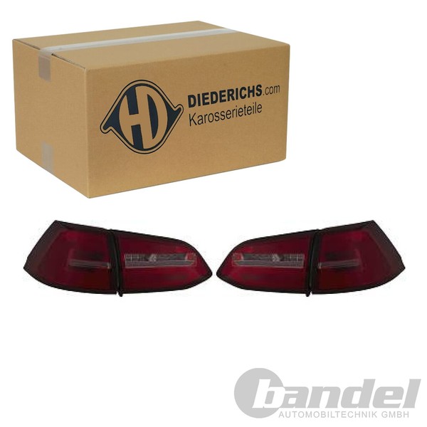 Diederichs Tuning LED RÜCkleuchten Satz Schwarz Passend FüR VW Golf | 2216295-image