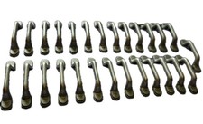 Drawer Cabinet Handles Pulls Brass Nickel Finish Mid-Ctr 4-3/4" L 7/8" H 3" Ctr