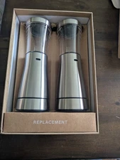 Tomeem Rechargeable Electric Salt and Pepper Grinder 2-Pack Set