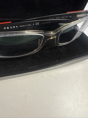 PRADA VPS 10A AAA-101 Red Linea Rossa Eyeglasses Frames 54-17-140 BP11629002