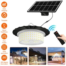 2025 Solar Powered LED Light Outdoor Indoor Motion Sensor Shed Pendant Light US