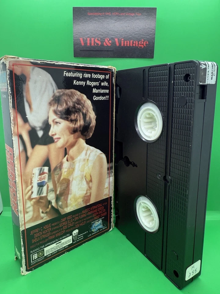 Demon Hunter VHS Tape Camp Video 1988 RARE Horror OG Foil Label - Image 2 of 4