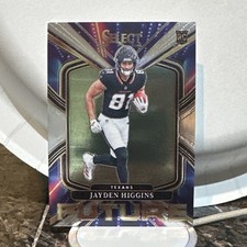 Jayden Higgins Panini 2025 Select Football Texans Select Future Rookie insert!