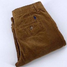 Polo Ralph Lauren Corduroy Pants Youth Size 10 Brown Classic Fit Chino Logo