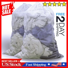 2 Pack Large Mesh Laundry Bag, 24×36 Inch Heavy Duty Mesh Laundry Bags Drawstrin