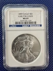 2009 * NGC * Silver Eagle S$1 * MS69 * EARLY RELEASES * #3255766-229