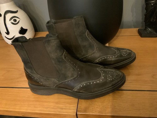 Ladies Geox Respira Brown Brogue Boots, Size 3 | eBay UK