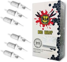 BIGWASP Professional Disposable 1007RL Tattoo Needle Cartridge 30/07RL, White