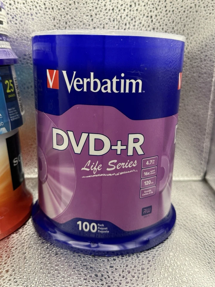 Maxell Verbatim Sony TDK DVD-R Blank Recordable Disc 4.7GB 16x Lot Of 190 Total - Image 2 of 4