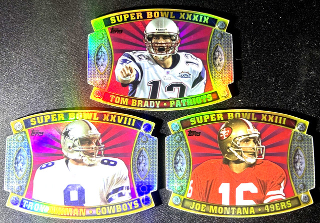 2011 Topps Tom Brady Super Bowl Legends Die-Cut #SB-49 Patriots + Bonus Cards !