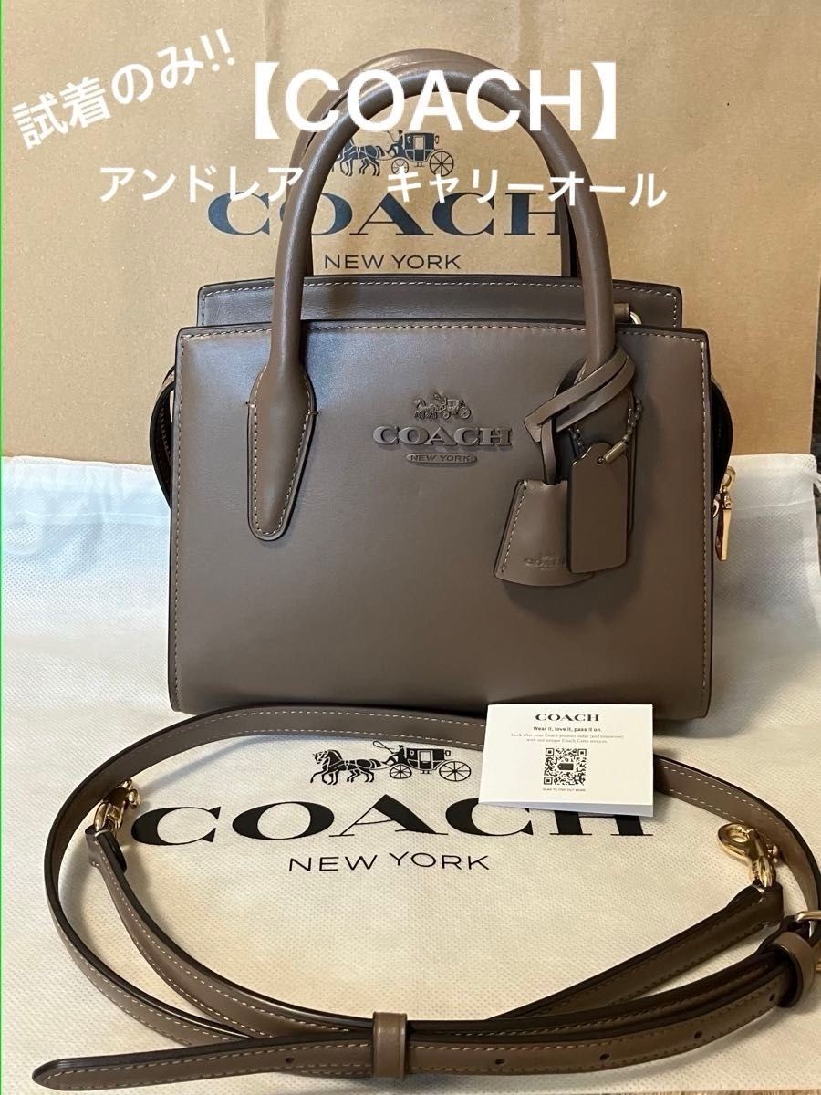 COACH Andrea Carryall 2-Way Convertible Shoulder Bag in Premium Leather