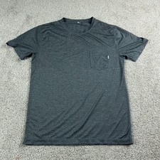 Vuori Shirt Mens Large Gray Tradewind Training Performance Gym Running Outdoors