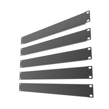 QiaoYoubang 5 Pack of 1U Blank Panel - Metal Rack Mount Filler Panel for 19in Se