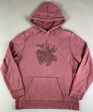 Abercrombie Fitch Graphic Hoodie Mens XL Red Moose Limited Collection Pullover