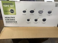 GreenPan Studio 12pc Cookware Set - Black Reserve Collection Ceramic