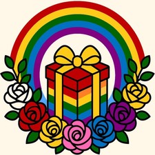 30 Custom Rainbow Gift Personalized Address Labels