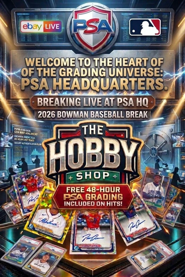 LIVE FROM PSA! BREAKING 26 BOWMAN BASEBALL!