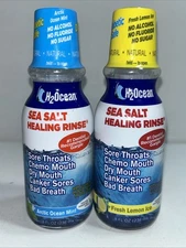 2 Sealed Diabetic Safe Sea Salt Healing Rinse Oral Care, Sore Throats Dry Mouth 