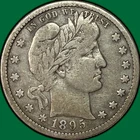 1895-S Barber Quarter Fine F Coin #38529