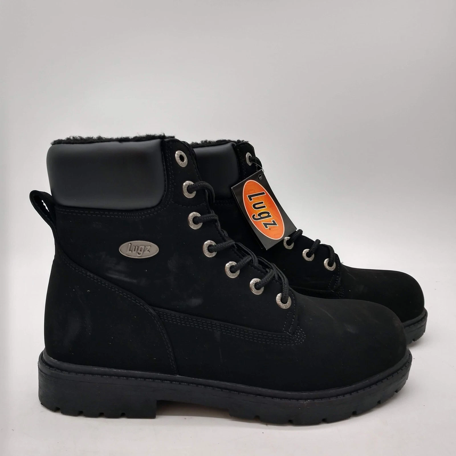 Lugz Boots MBRACHFD-001 Mens Size 8.5 Black Snow Faux Fur Slip Resistant
Opens in a new window or ta