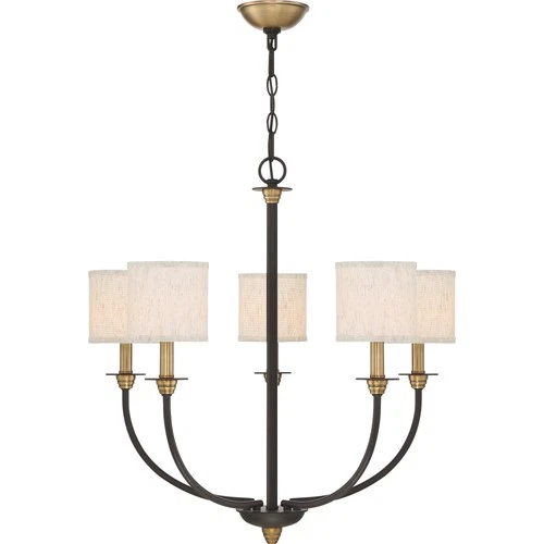 Quoizel ADY5005 Bronze Audley 5-Light 26"W Chandelier - Picture 2 of 7