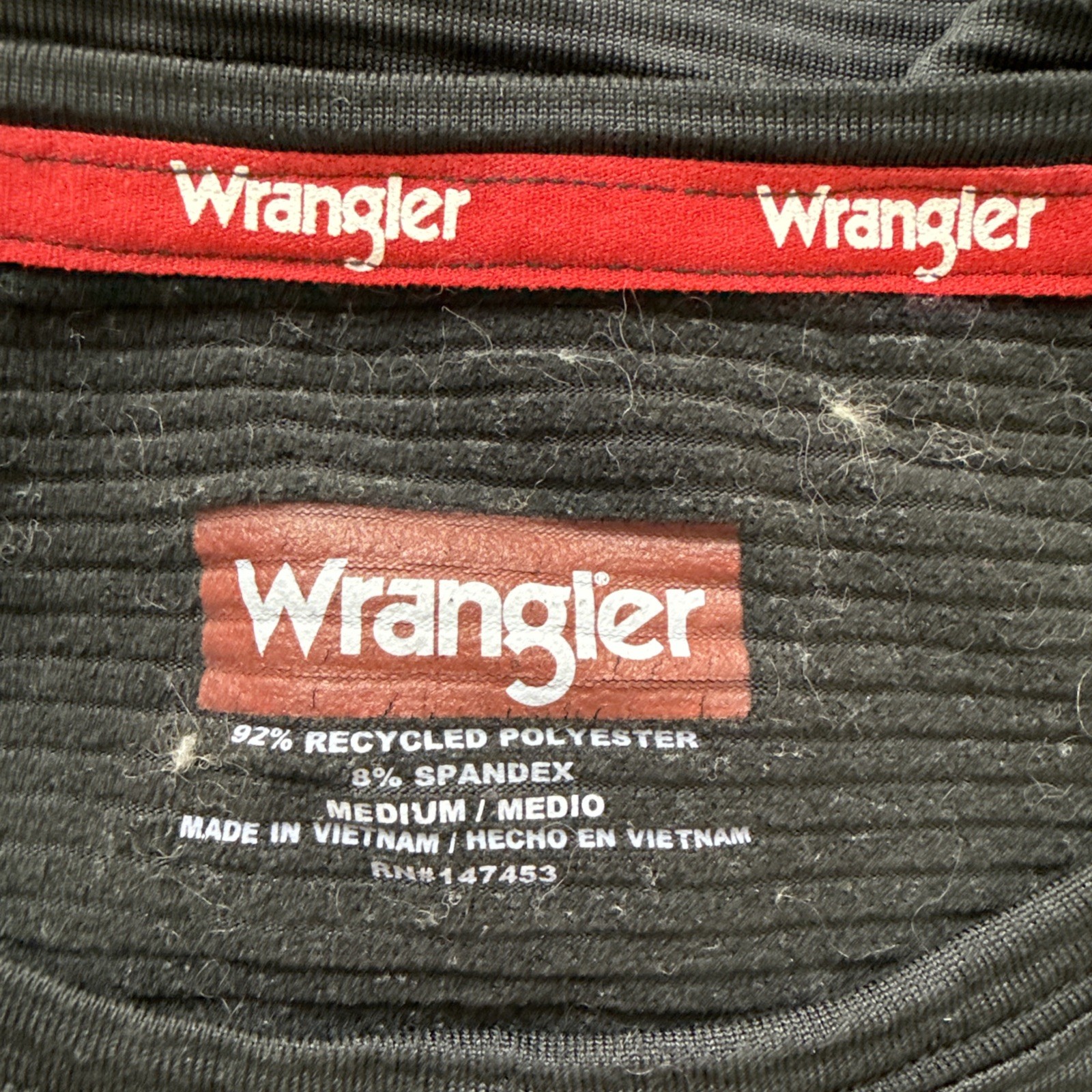 Mens Wrangler Workwear Performance Layer Black To… - image 9