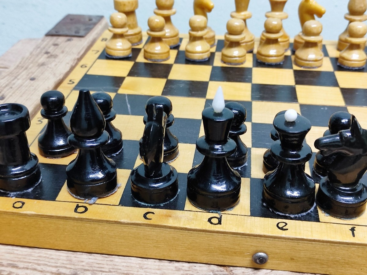 ロシア　アンティークマッチセット USSR Soviet Wood Tournament Chess Set Rare 1983 Old Vintage