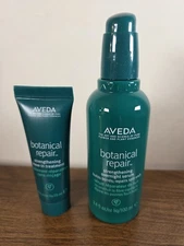 Aveda Botanical Repair Strengthening Overnight Serum 3.4oz Full Size + Leave In