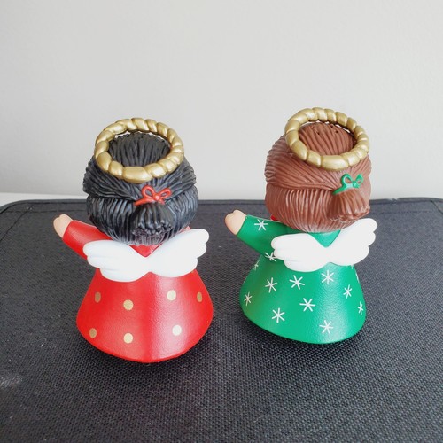 Shaker sale e pepe plastica angeli di Natale Hallmark vintage da collezione 2 pezzi - Foto 3 di 10
