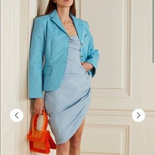 Jacquemus La Veste Mouri wool turquoise blazer NWT FR38