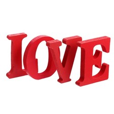 Valentines Day Wooden Block Love Sign,Valentines Day Table Love