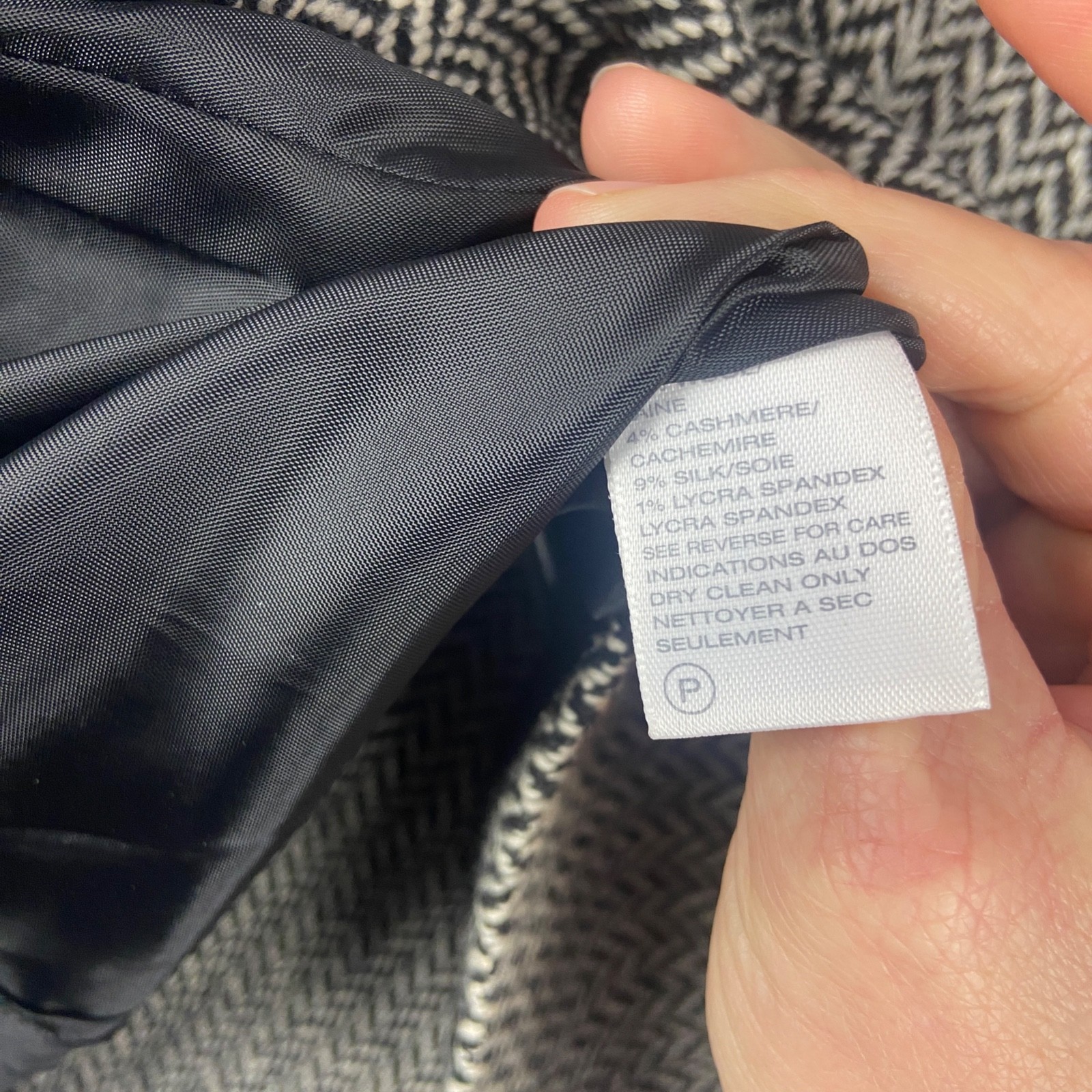 Talbots Wool Silk blend 3 Button Herringbone Blaz… - image 8