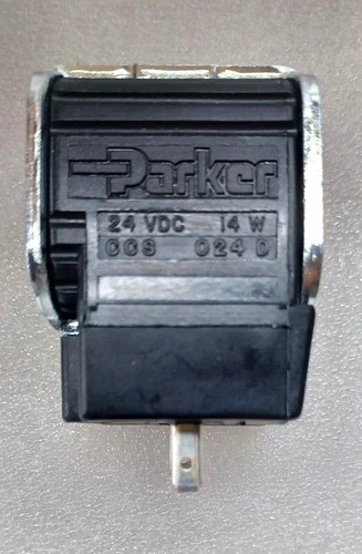 Parker CCS024D Solenoid Coil 24VDC 14W Super Coil with 1/2 inch inner DIN 43650