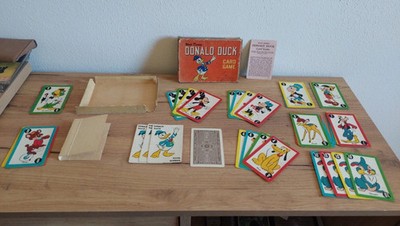Vintage Walt Disney - Donald Duck - Card Game / Kartenspiel vollständig