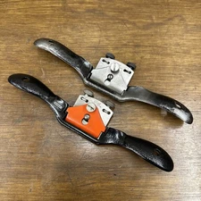 Vintage Stanley Spoke Shaves - Flat & Oval Sole - One Repaired