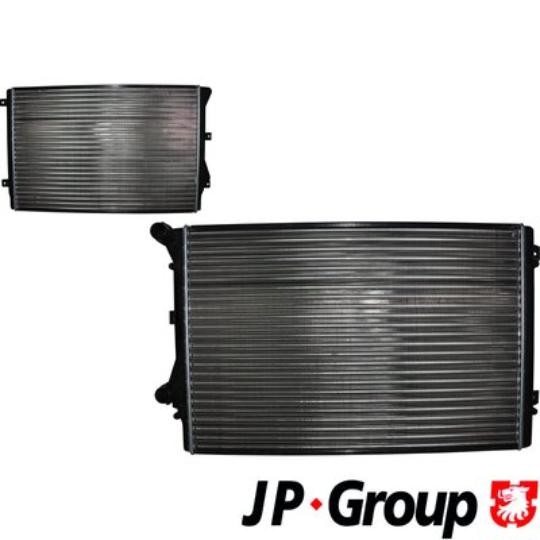 Radiateur refroidissement moteur JP GROUP pour réparation circuit AUDI VW SKODA
